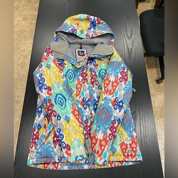 Burton Ski Jacket Snowboard Hooded DryRide Mountain Dew Print Limited Edition - Picture 5 of 11
